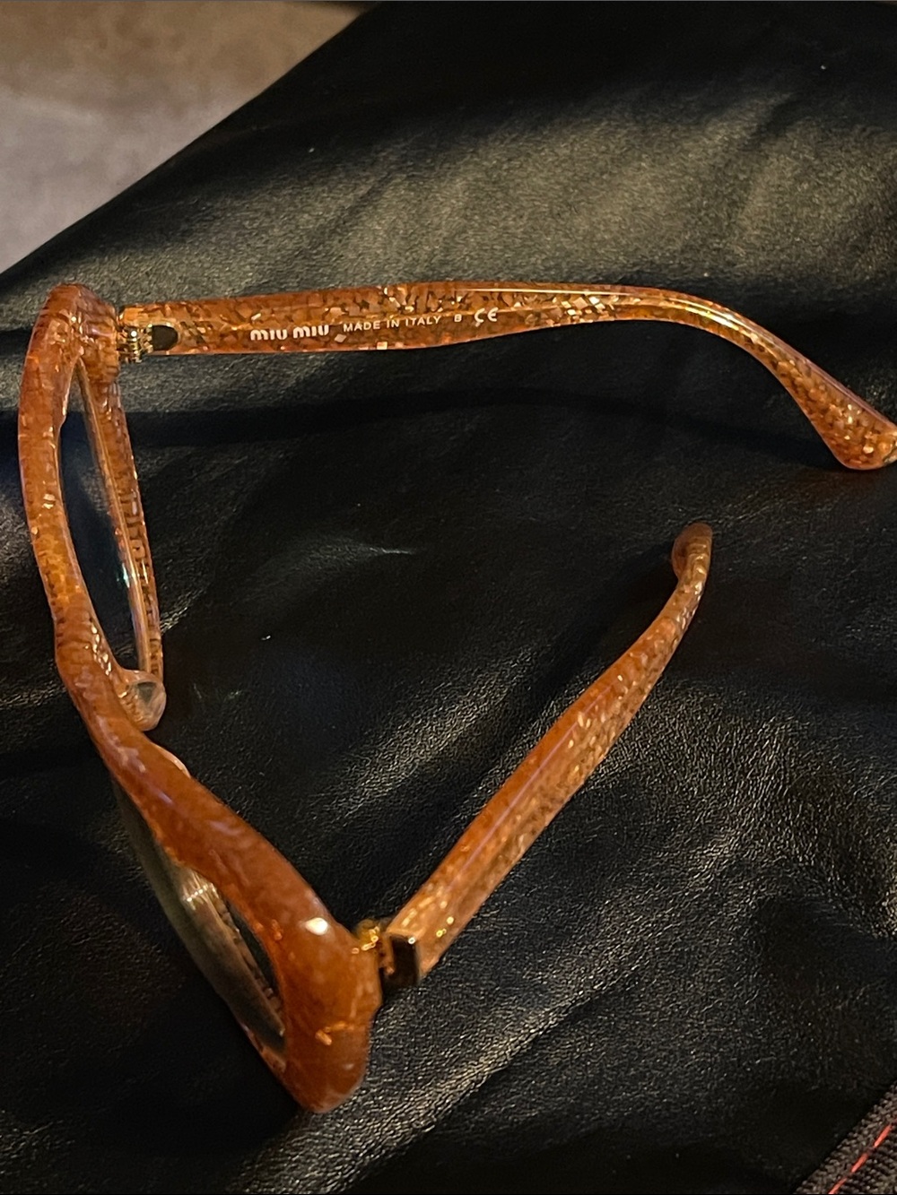 Miu Miu Amber Tortoiseshell Men's Acetate Glasses